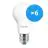Flerpack 6x Philips MASTER Value LED Lampa E27 Päron Matt 7.8W 1055lm - 927 Extra Varm Vit | Bästa färgåtergivning - Dimbar - Ersättare 75W