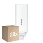 Flerpack 20x Philips CorePro PL-T LED Lampa HF 6.5W - 830 Varm Vit | 4-Stift - Ersättare 18W